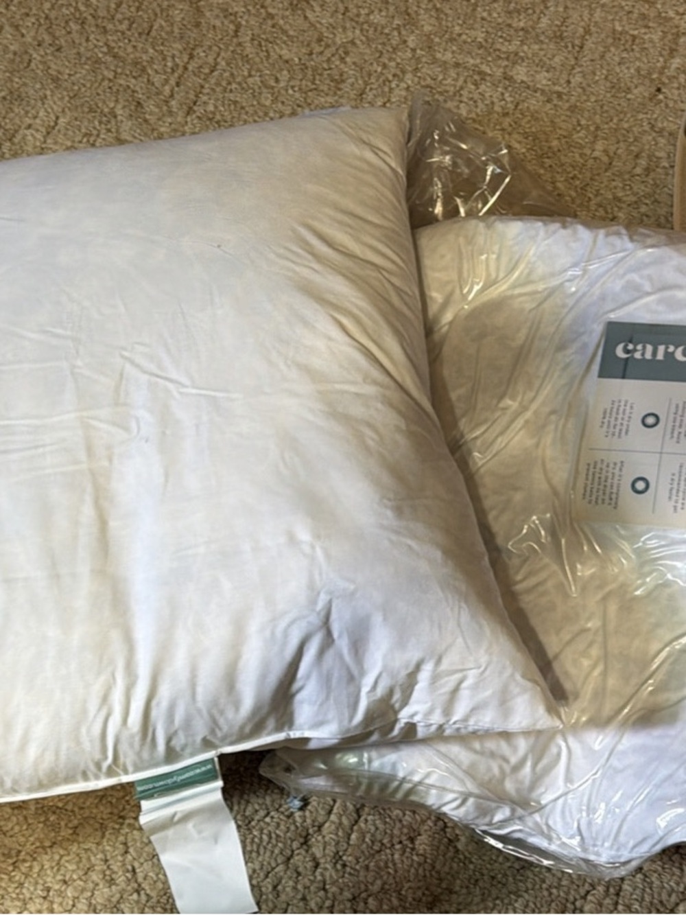 ComfyDown - Euro Square Pillow Insert FEATHER / DOWN  Sham Stuffer - 22”x22”